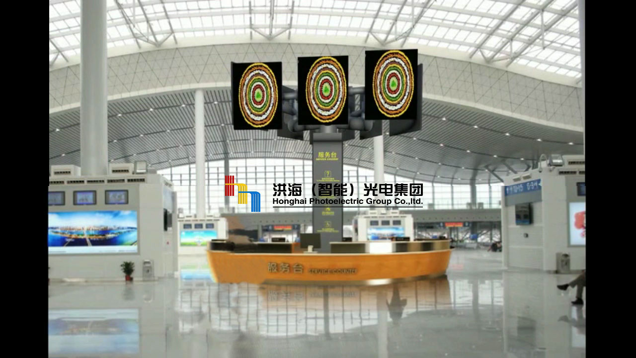 湖北魔方柱三棱柱魔方|旋轉魔方屏|洪海魔方柱戶外廣告設備