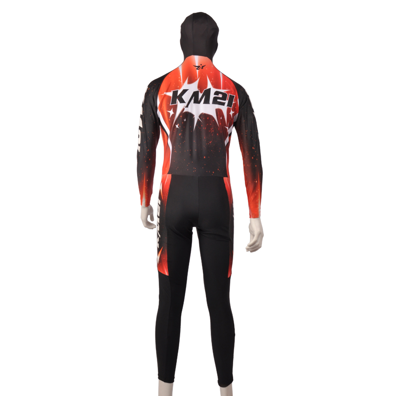 康美長袖連體比賽緊身大道速滑服 進(jìn)口面料熱升華轉(zhuǎn)印速干滑雪服