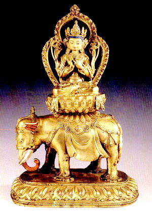 供應(yīng)普賢菩薩銅佛像 廠家*