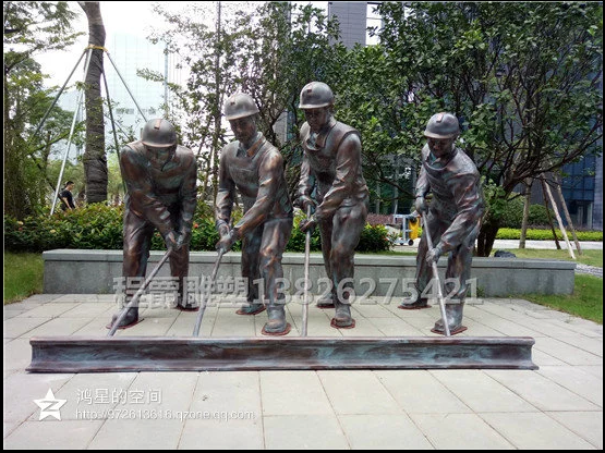 玻璃鋼鐵路工人雕塑定制  歷史人物孫臏 孔子雕塑批發(fā)