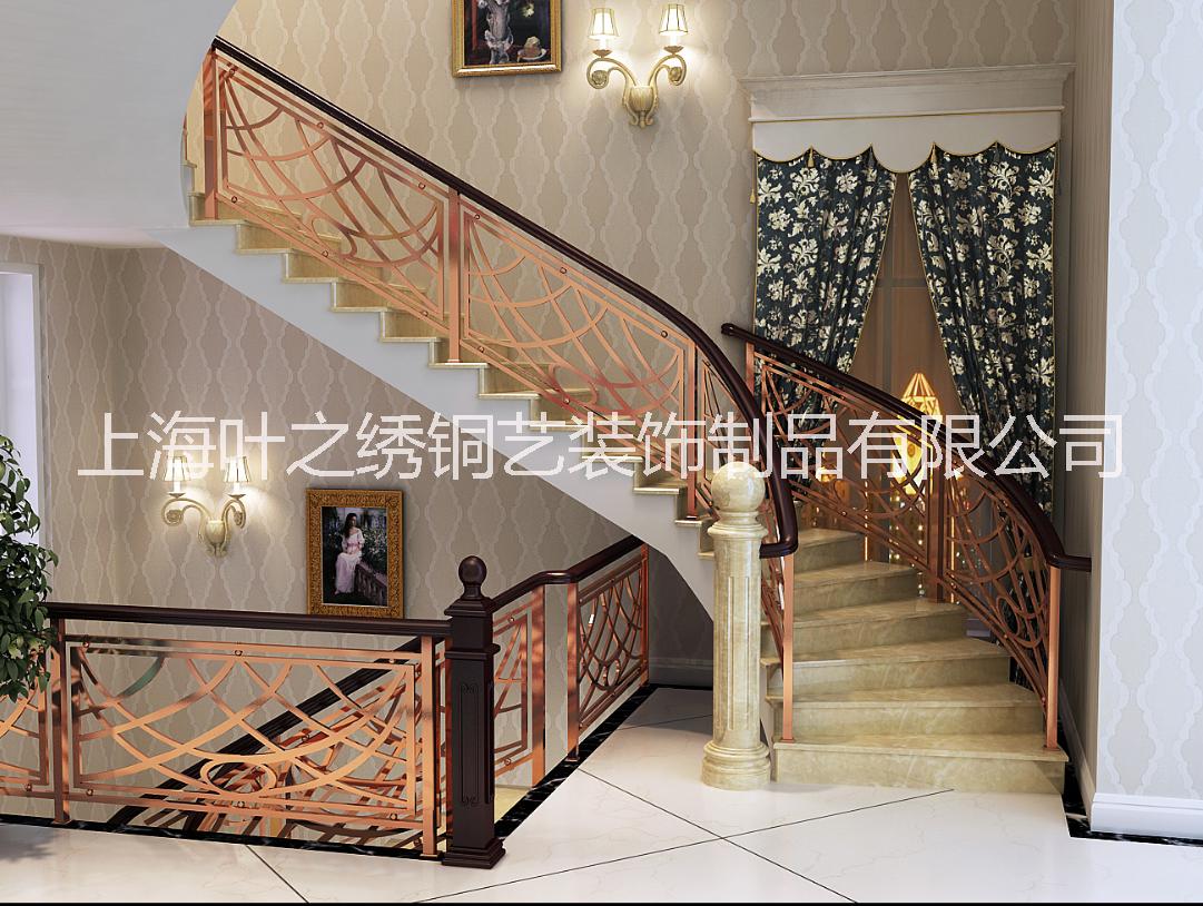上海別墅銅欄桿加工銀行銅欄桿定做，廠家直銷銅欄桿*品牌