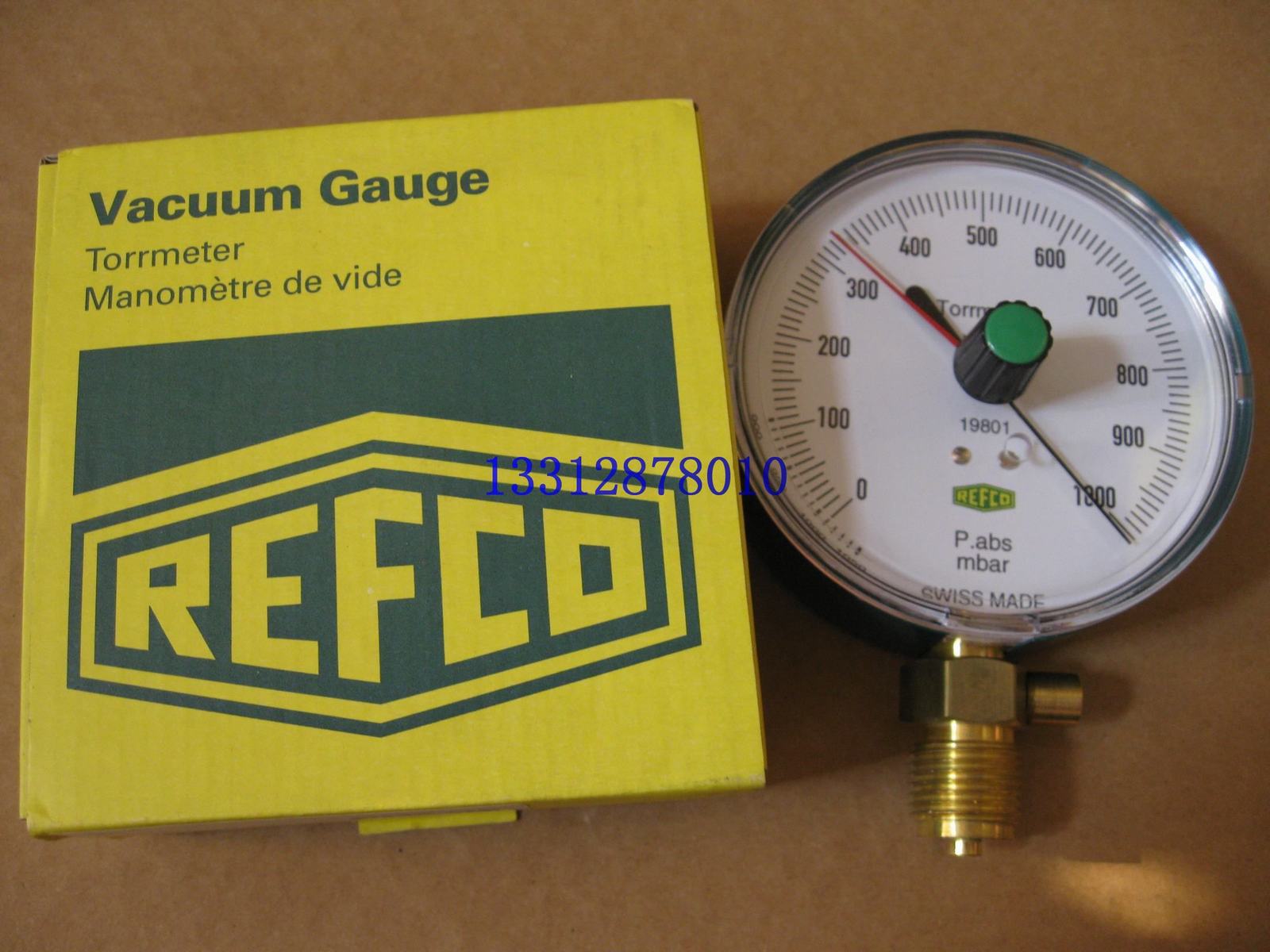 供應(yīng)瑞士威科19800-SV真空表 直徑80mm真空壓力表