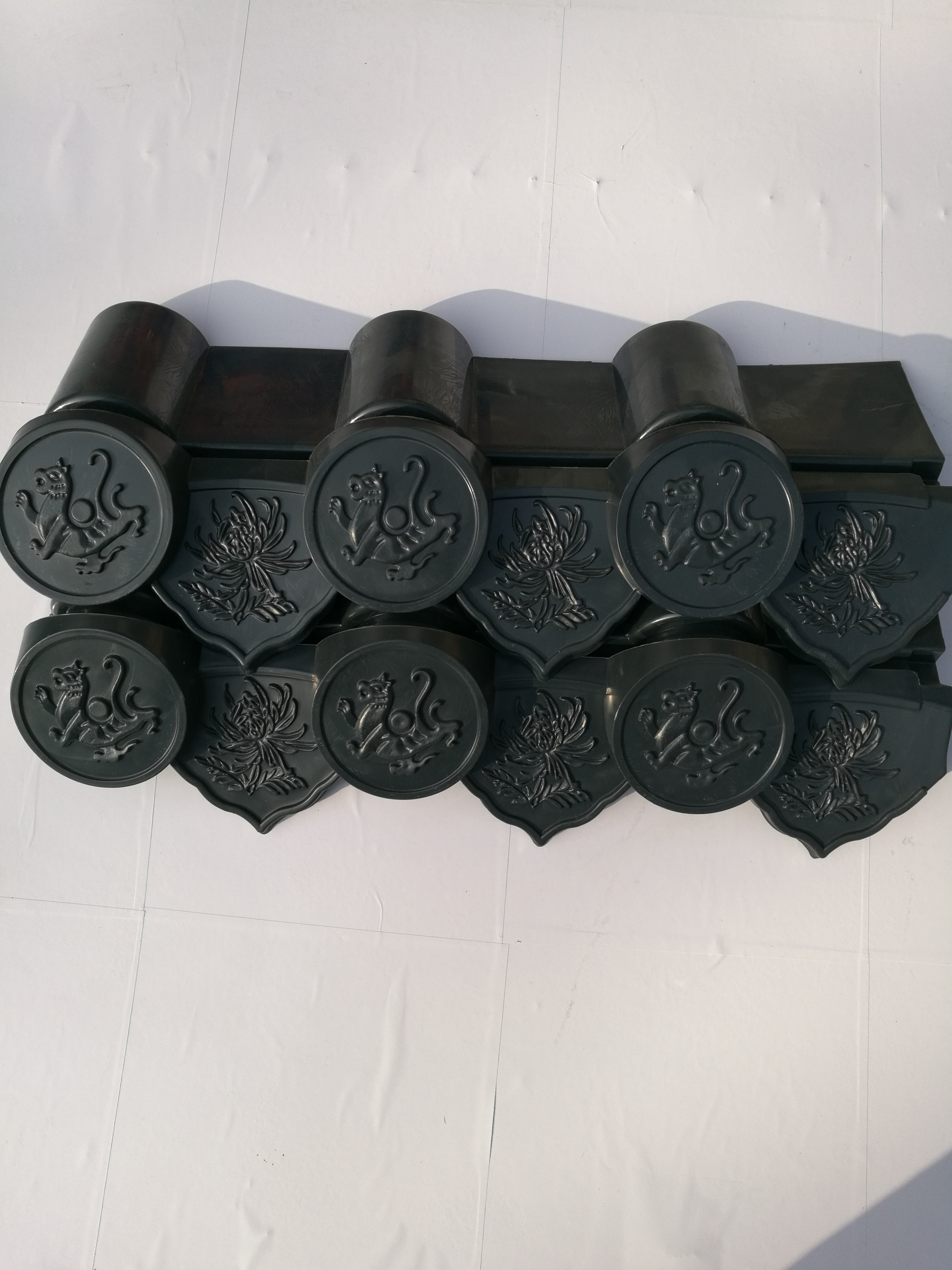 河北邢臺(tái)路昌橡塑制品 合成樹脂瓦配件滴水檐  合成樹脂瓦配件翹腳 合成樹脂瓦配件ASA仿古滴水檐