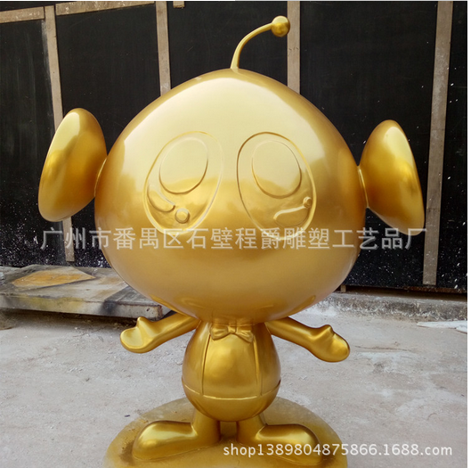 款式獨(dú)特玻璃鋼卡通喇叭公仔定做