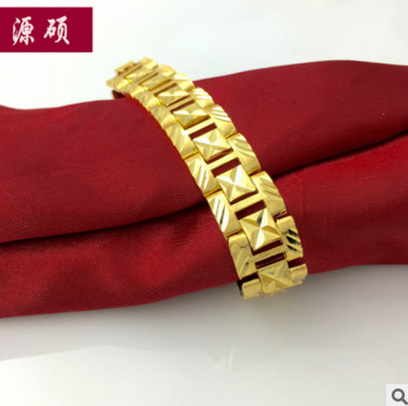 廠家直銷 越南沙金首飾南非錫金現(xiàn)場加工新款簡約手表鏈一件代發(fā)