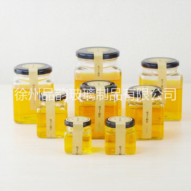 廠家直銷四方醬菜玻璃瓶方形果醬瓶200ml密封玻璃蜂蜜瓶含蓋