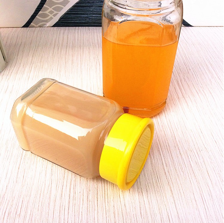 徐州玻璃制品 八角蜂蜜瓶 蜂蜜瓶500g玻璃瓶 蜂蜜果醬包裝瓶 定制 蜂蜜果醬瓶