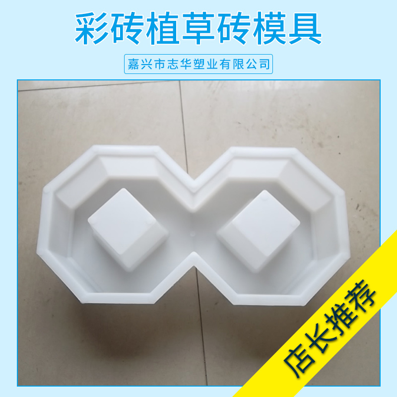 志華塑業(yè)彩磚植草磚模具 水泥彩磚草坪磚易脫塑料模盒廠家定制批發(fā)