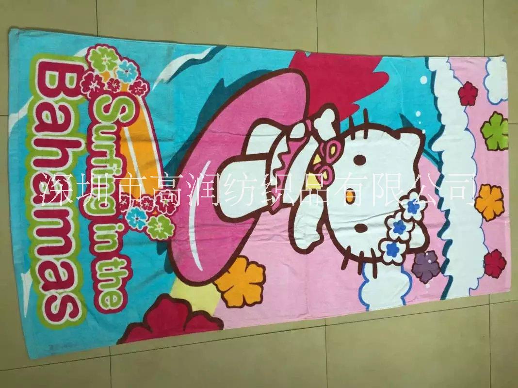 印花浴巾 割絨活性印花浴巾 印花浴巾廠家 印花浴巾批發(fā)