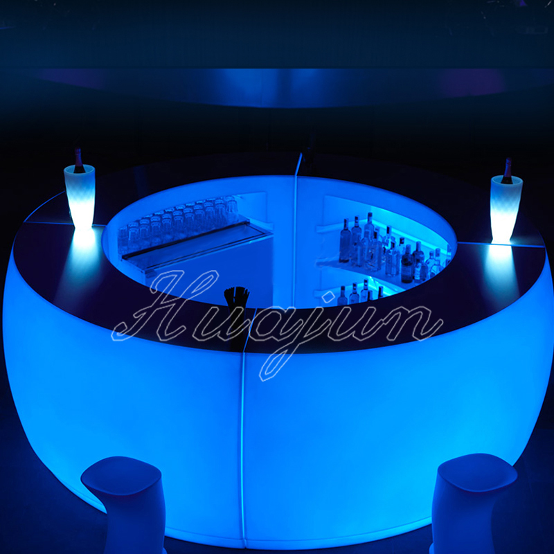 工廠直銷 LED發(fā)光吧臺發(fā)光家具歐式超大酒吧KTV充電發(fā)光吧桌椅
