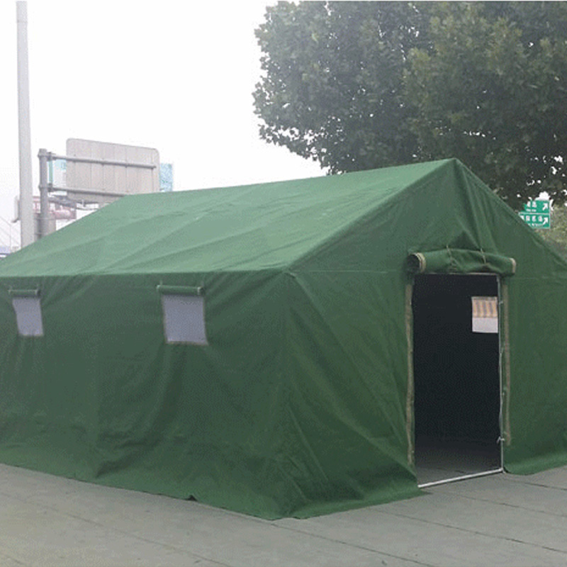 北京廠家供應(yīng)救災(zāi)棉帳篷軍綠色工程帳篷戶外大型工地居住施工帳篷 戶外帳篷