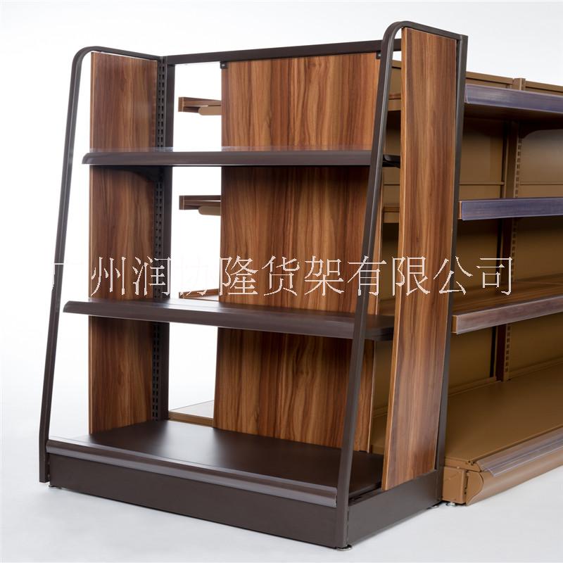 潤協(xié)隆廠家批發(fā)A10雙面深藍(lán)4層金屬貨物展示架商場超市多功能貨架 便利店貨架