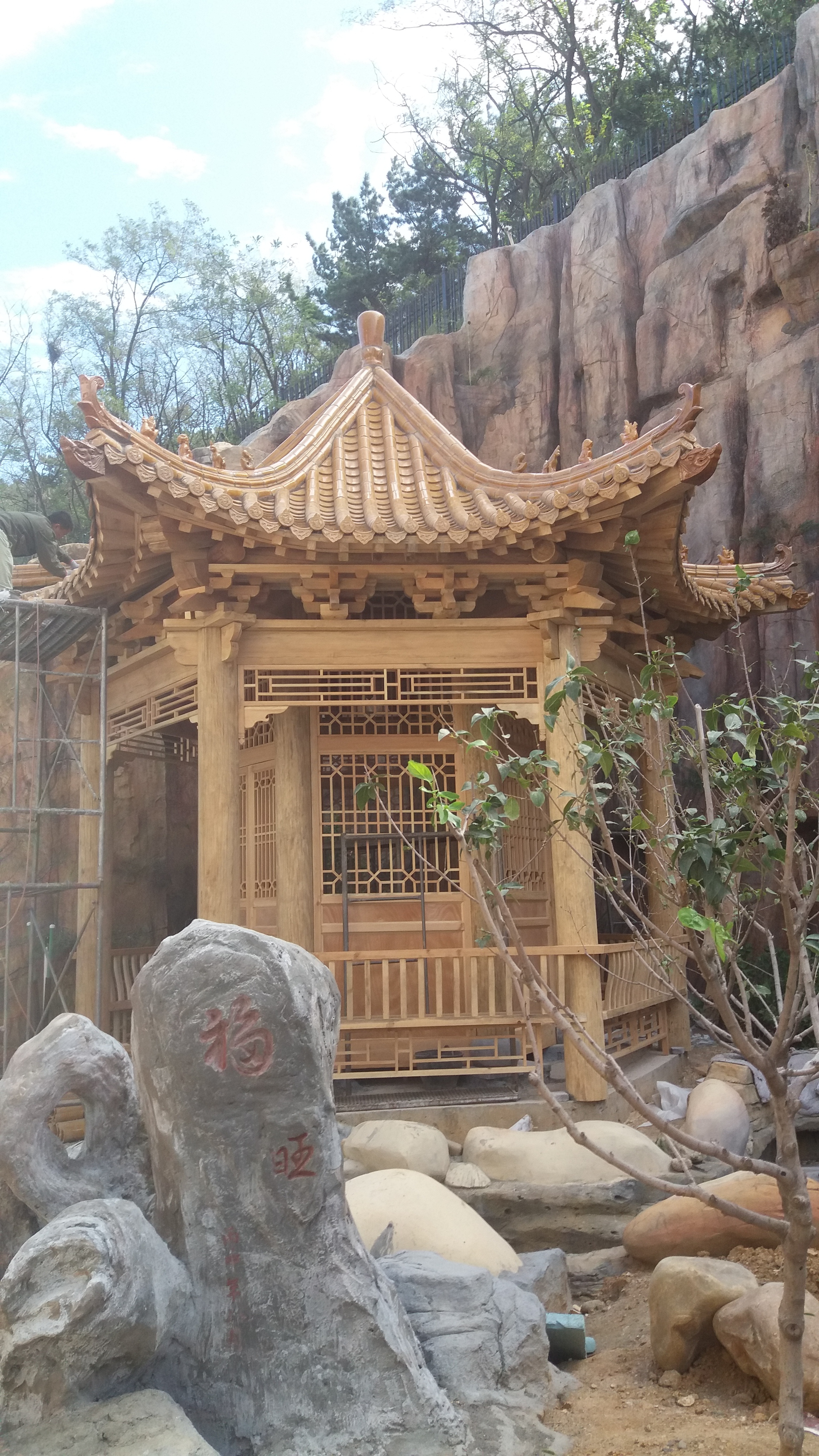 游廊， 游廊制作，涼亭，牌樓，古建施工隊(duì)（美韻古建）