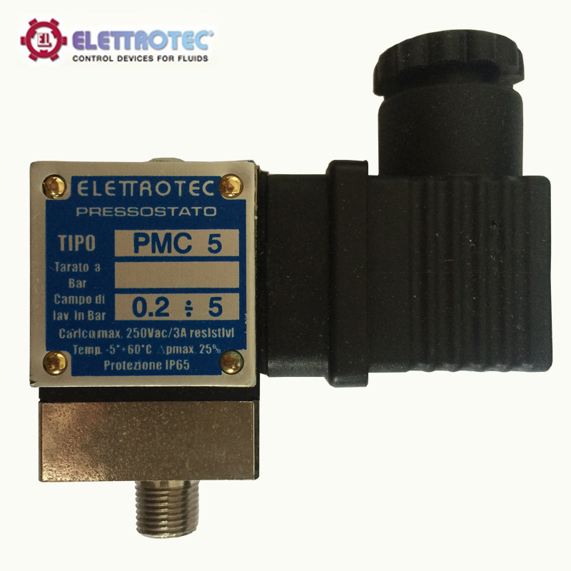 ELETTROTEC進口壓力開關PMC 5 PMC 10  可調壓力開關