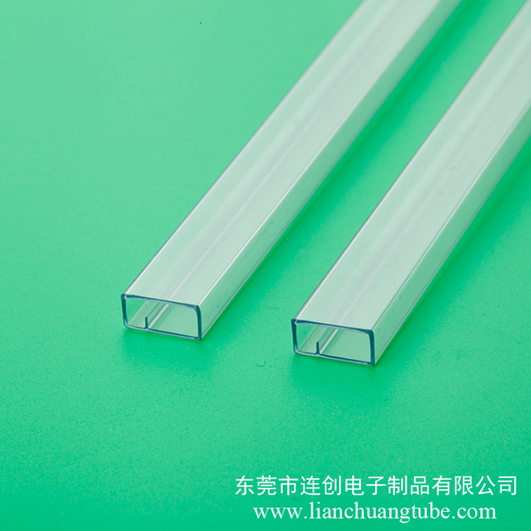 貨期準(zhǔn)時(shí)連接器包裝管透明方管廠包裝用fpc包裝管pvc管材