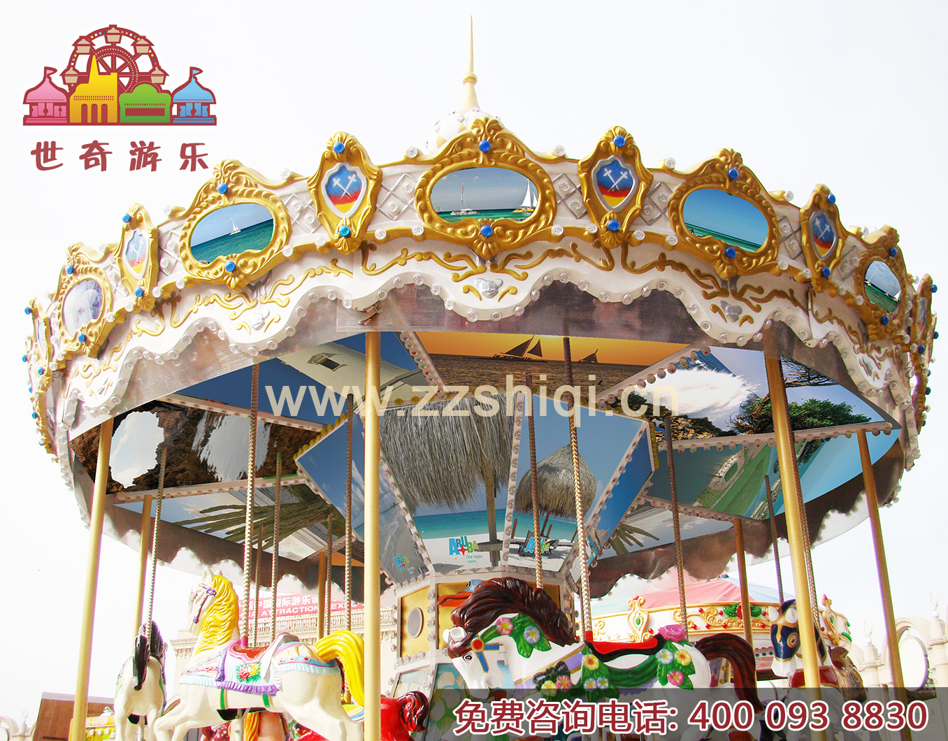 河北簡易旋轉(zhuǎn)木馬報(bào)價(jià)玩游樂場轉(zhuǎn)馬注意事項(xiàng)