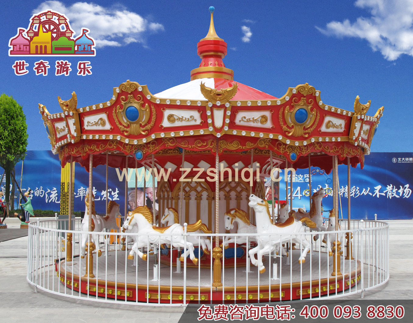 河北簡易旋轉(zhuǎn)木馬報(bào)價(jià)玩游樂場轉(zhuǎn)馬注意事項(xiàng)