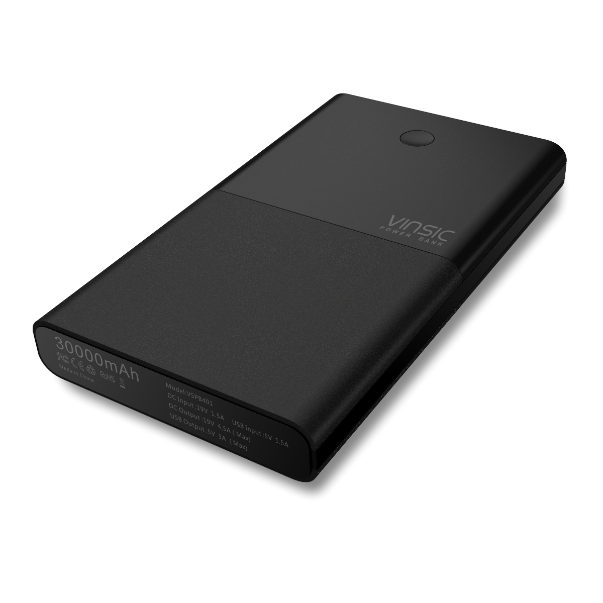 深圳爆款筆記本手機通用大容量DC/USB快充進口電芯安全防護電源 筆記本電腦充電寶30000毫安