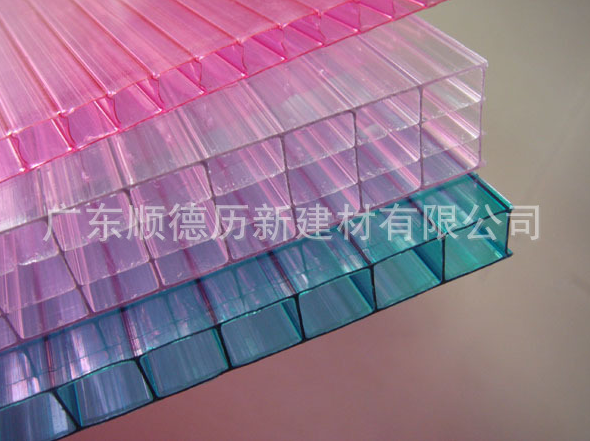 固得利 8mm PC陽光板 各色四層板 農(nóng)業(yè)溫室大棚板材 體育館頂棚