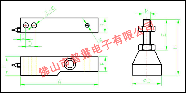 平臺(tái)秤料斗秤測(cè)力變送器 懸臂梁稱重傳感器WPL801