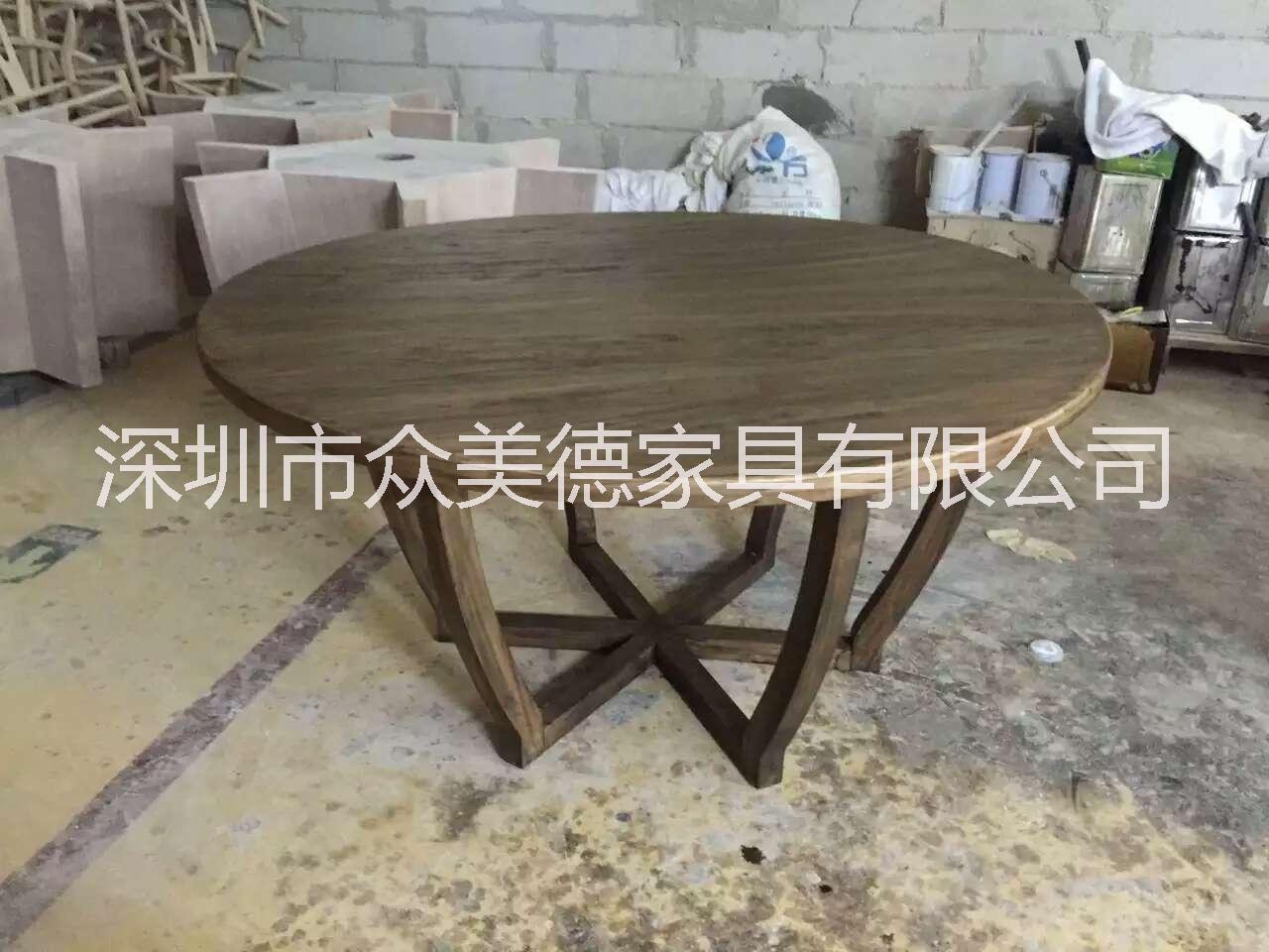 專業(yè)定制餐廳家具中式餐桌就來眾美德