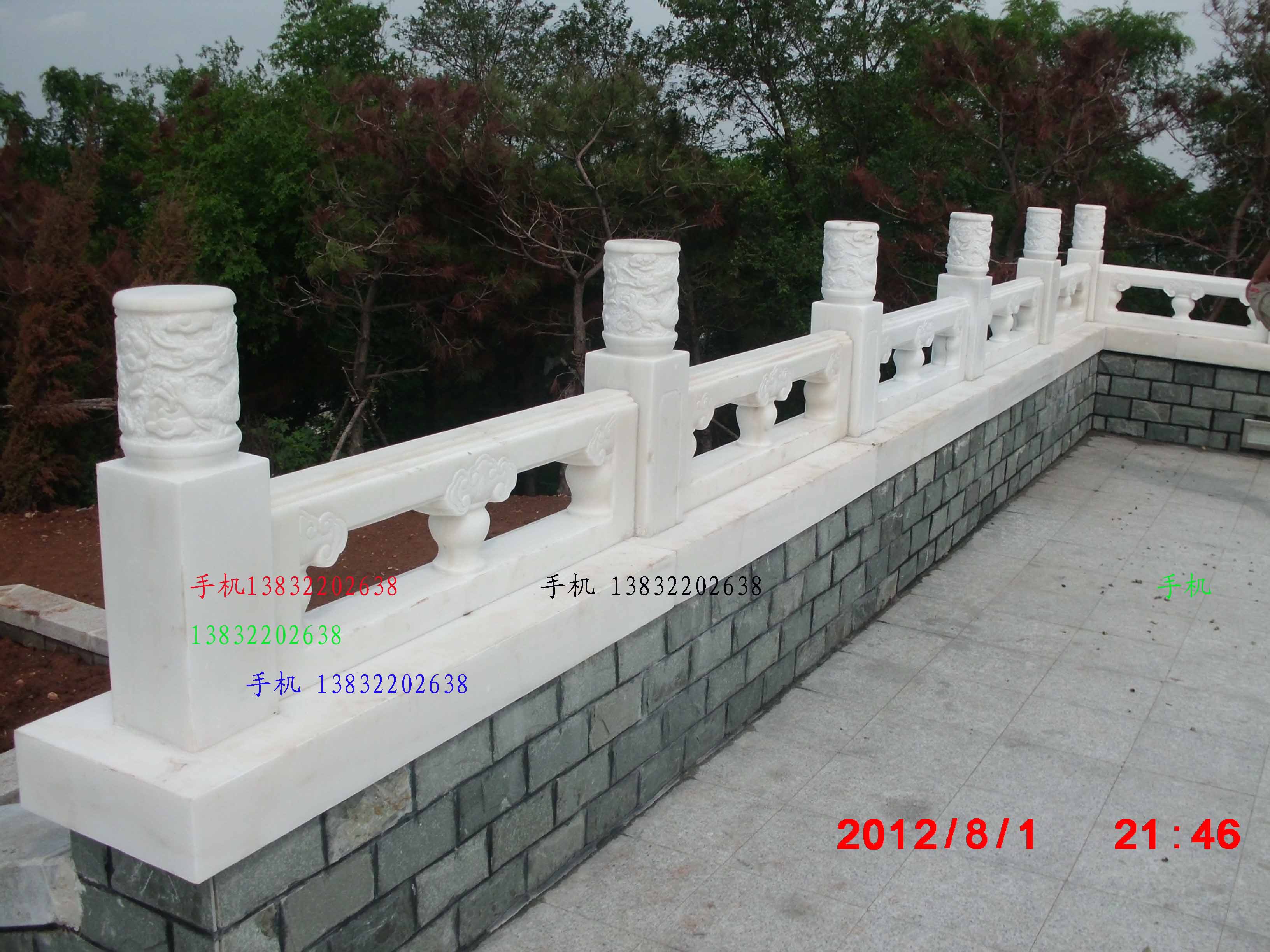 供應(yīng)大連漢白玉護欄