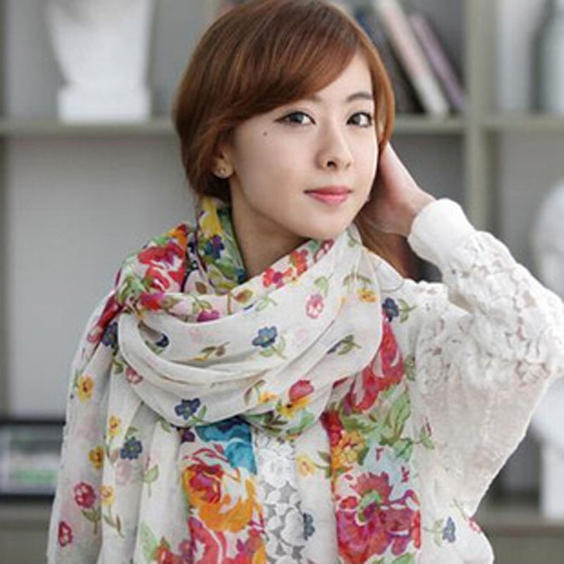 地攤絲巾 五元模式絲巾