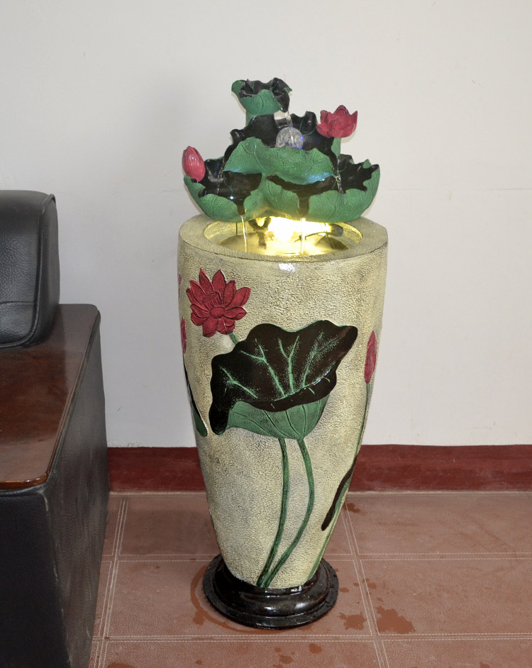 花瓶流水噴泉 *落地擺件 直銷花瓶流水噴泉 步步高升擺件廠家 家居擺件批發(fā)