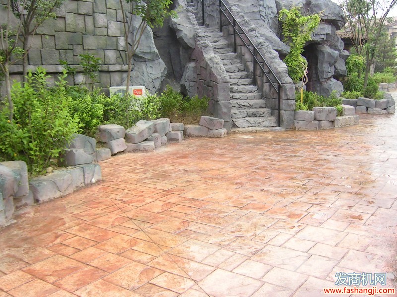 江山市道路更環(huán)保水泥壓花地坪