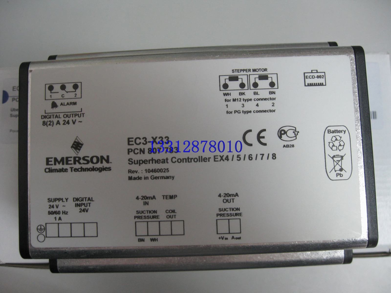 艾默生電子膨脹閥驅(qū)動(dòng)器價(jià)格 EC3-X33/EXD-U00型電子膨脹閥控制器