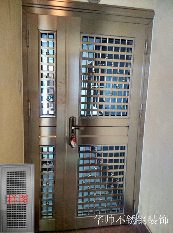 供應(yīng)不銹鋼防盜門 子母門 室內(nèi)門 雙開門定做安裝