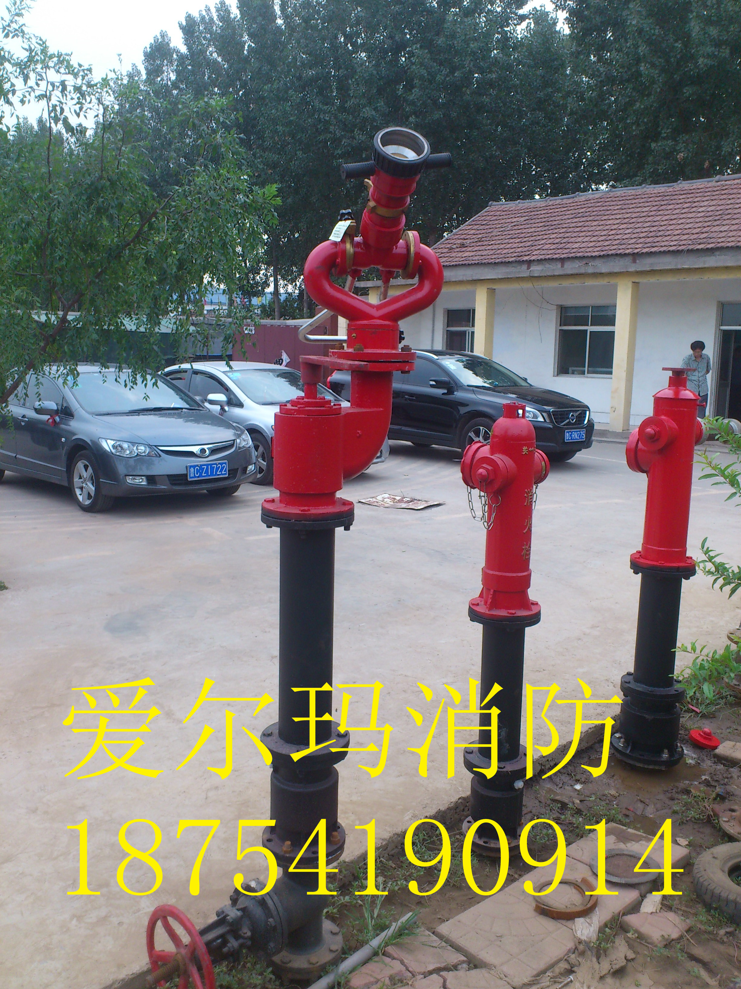 PS100手動(dòng)式可調(diào)式消防水炮　山東防凍自泄式消防水炮