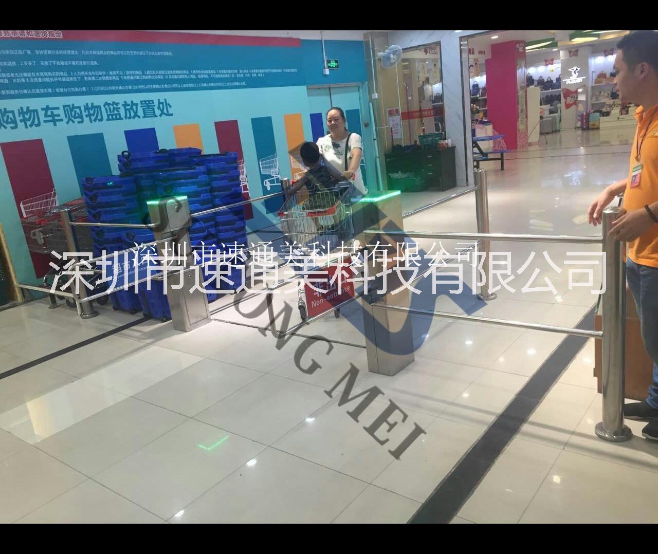 超市單向入口器 柱形紅外感應(yīng)門(mén)