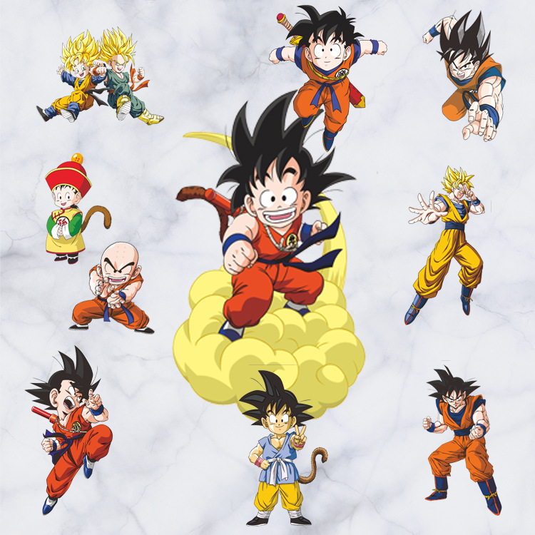 七龍珠孫悟空賽亞人墻貼客廳臥室裝飾貼紙