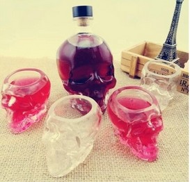 骷髏頭骨酒杯   水晶骷髏頭酒杯批發(fā) 骷髏頭骨酒杯