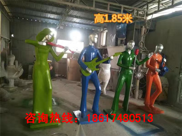 玻璃鋼音樂(lè)人物雕塑，廠家現(xiàn)貨出售，*惠