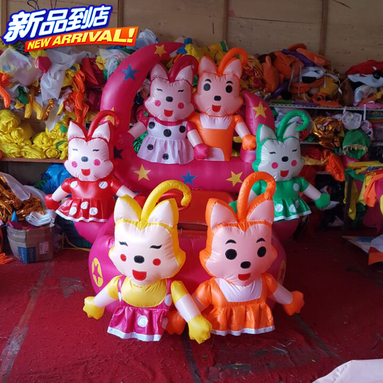 雙人豪華彩燈充氣電動(dòng)玩具車 新款多造型充氣外罩