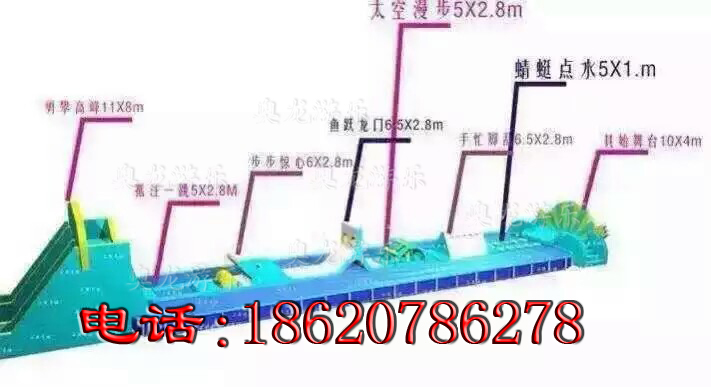 新款移動支架水池沖關