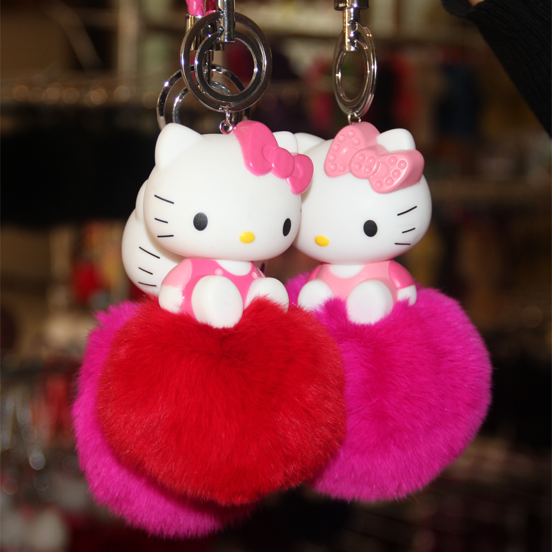 可愛創(chuàng)意招財貓鑰匙扣汽車招財貓鑰匙鏈掛件圈環(huán)萌萌兔裝死兔 萌萌兔掛件 招財貓掛件