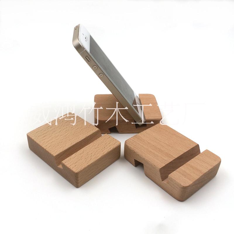 廠家直銷創(chuàng)意禮品櫸木手機支架