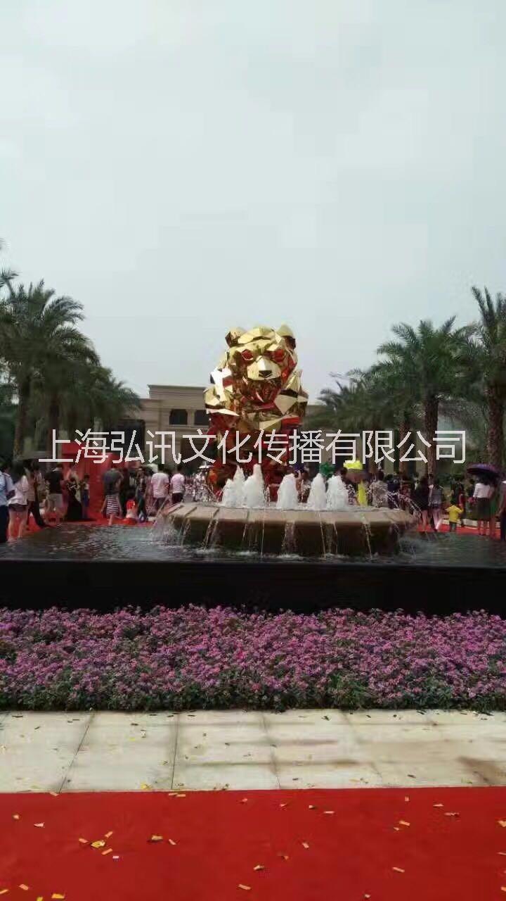 黃金吉祥獅出租 霸氣金剛黃金鏡面獅出租 金剛獅租賃