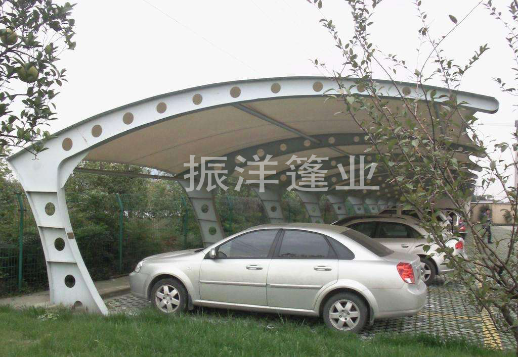 深圳定制膜結(jié)構(gòu)車棚，電動車停車棚
