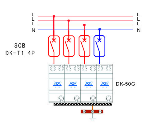 DK-50G浪涌保護(hù)器I類試驗(yàn)