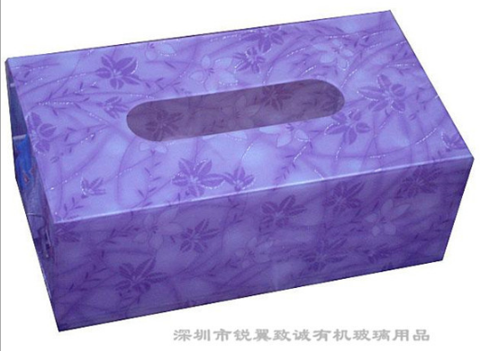 廠家定做*創(chuàng)意亞克力紙巾盒 KTV酒店精致有機(jī)玻璃紙巾盒