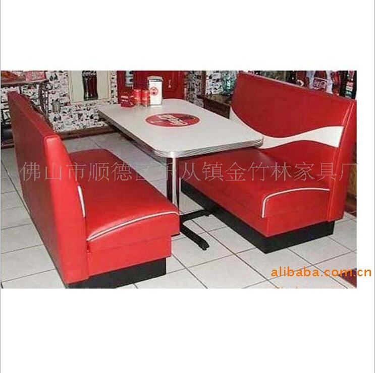 簡(jiǎn)約時(shí)尚餐廳咖啡廳卡座沙發(fā)奶茶店酒吧甜品店西餐廳皮制沙發(fā)餐廳沙發(fā)