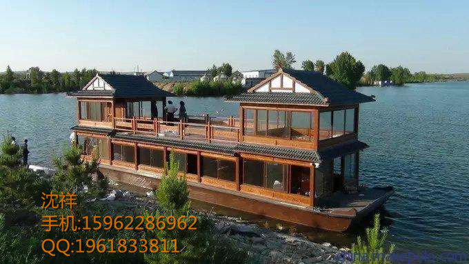 供應(yīng)全國水上餐飲木船，畫舫船 畫舫，水上房船，電動游船