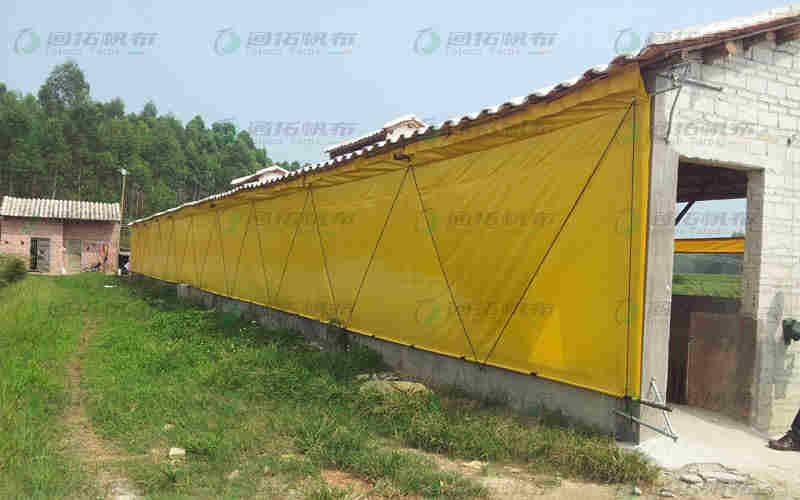 東莞養(yǎng)殖場防水耐磨卷簾布定做 刀刮布定做