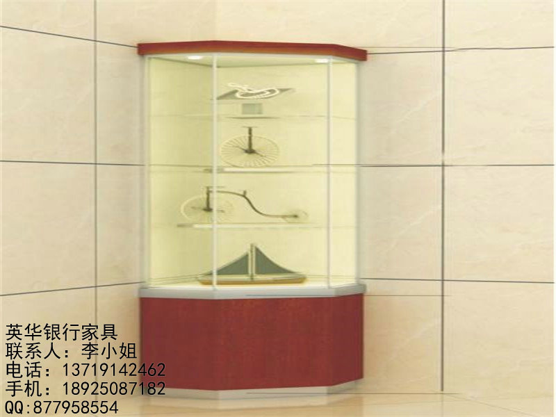 農(nóng)業(yè)銀行家具梯形營銷展示柜 銀行辦公家具