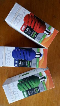 三基色彩色全螺節(jié)能燈紅黃綠藍(lán)