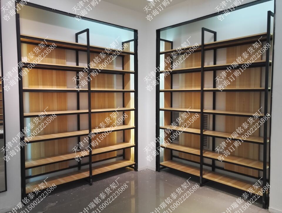 天津貨架廠大量供應(yīng)新款鋼木結(jié)合貨架連鎖便利店商超貨架進口食品貨架